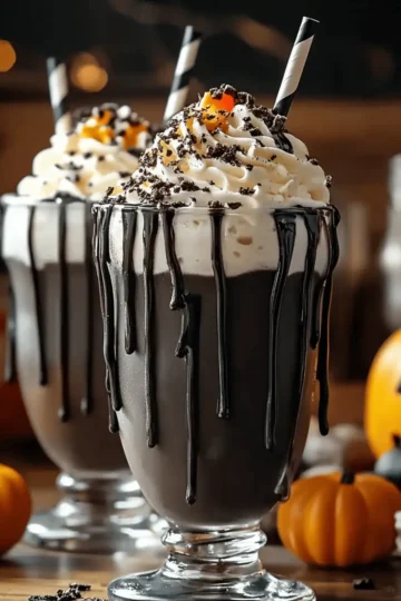 Black Halloween Milkshake