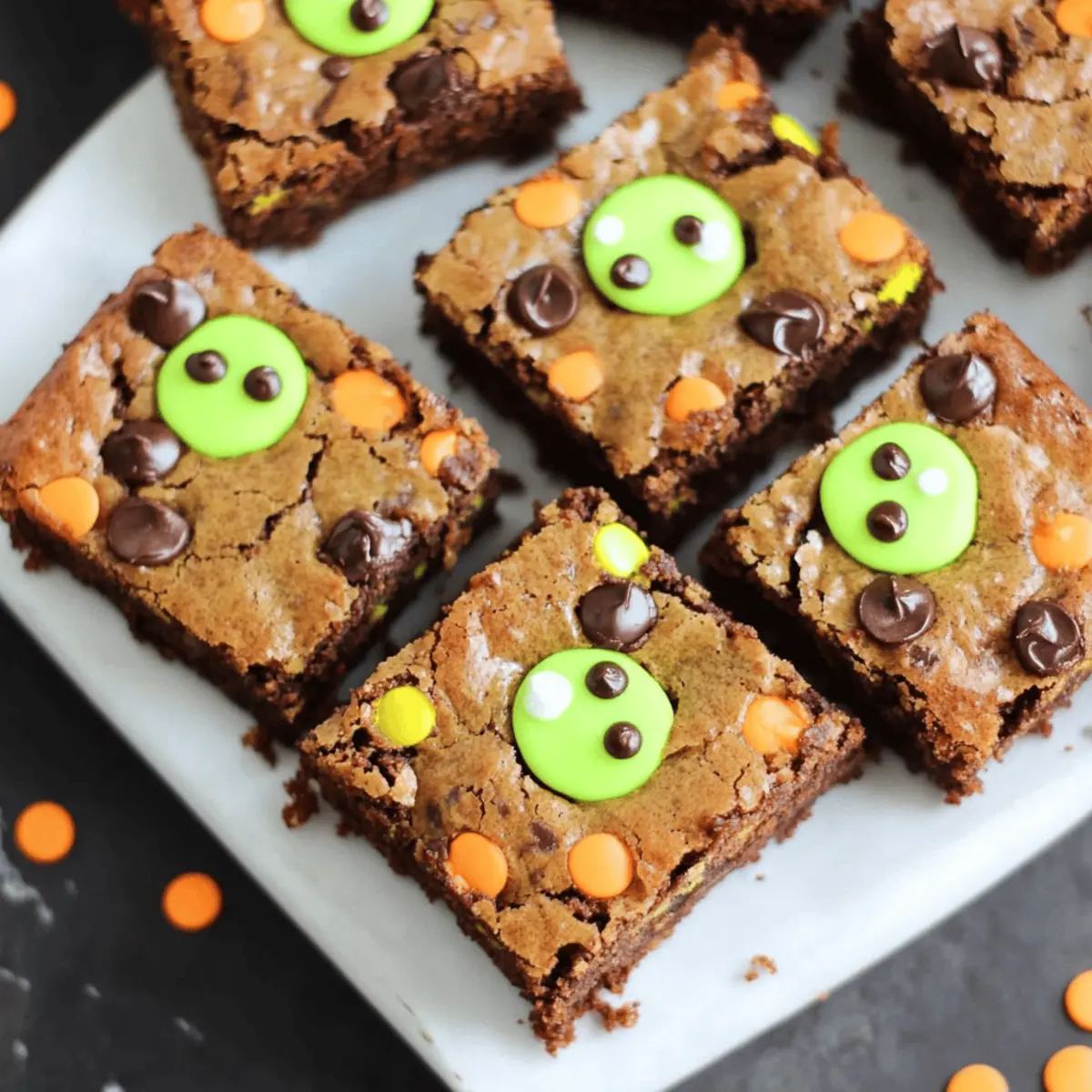 Halloween Monster Brownies