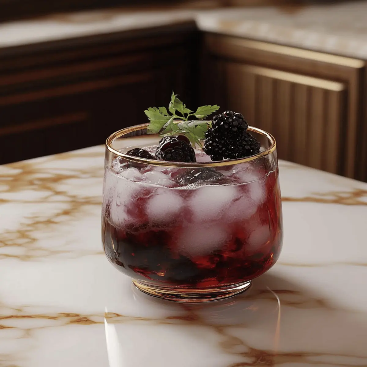 Blackberry Spider Soda Mocktail