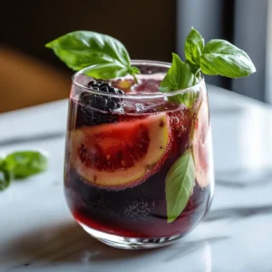 Blackberry Basil Blast Mocktail