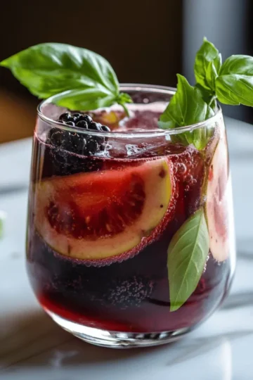 Blackberry Basil Blast Mocktail