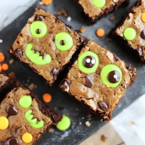 Halloween Monster Brownies