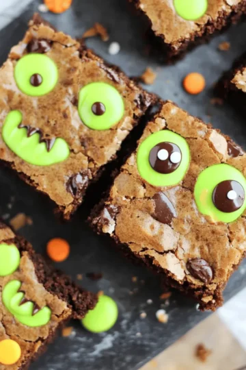 Halloween Monster Brownies
