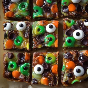 Halloween Rocky Road Slices
