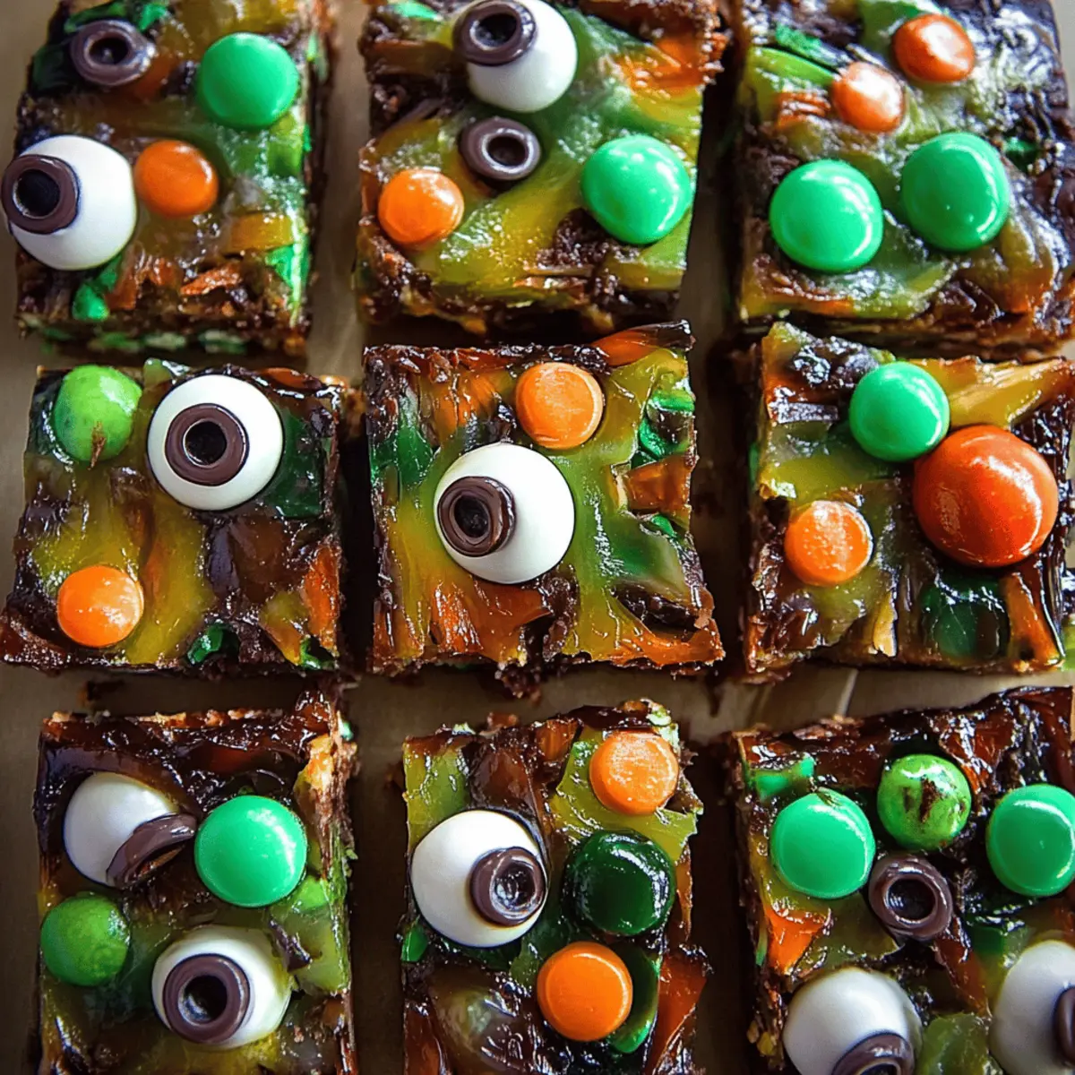 Halloween Rocky Road Slices