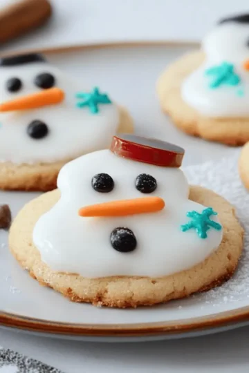 Melted Snowman Cookies