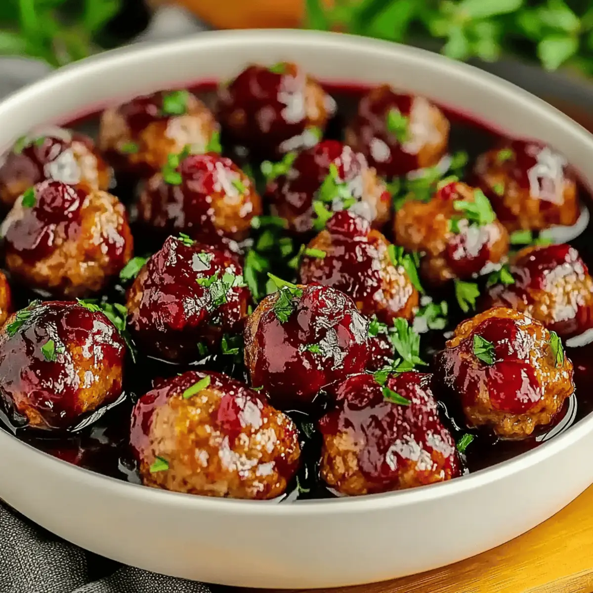 Christmas Cranberry Meatballs