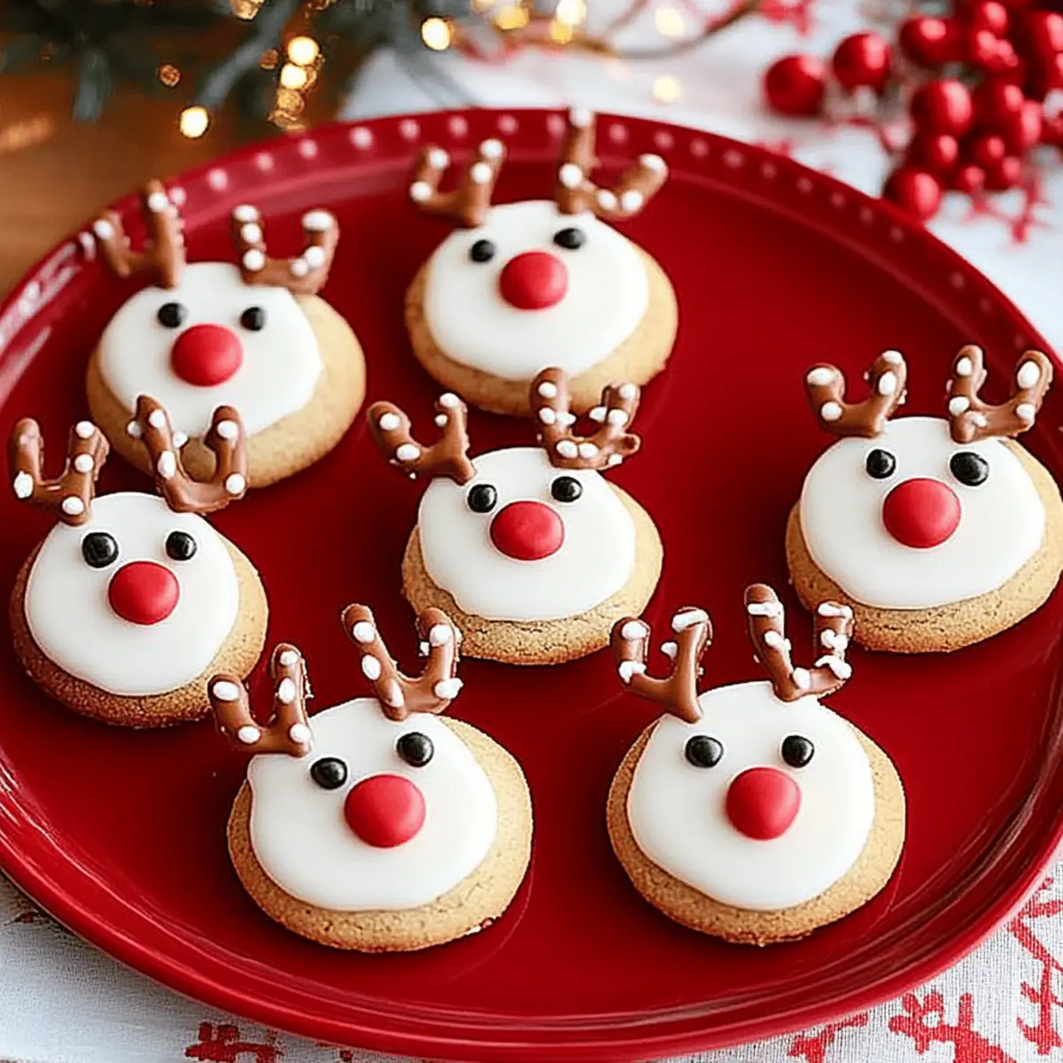 Rudolph the Red-Nosed Reindeer Cookies