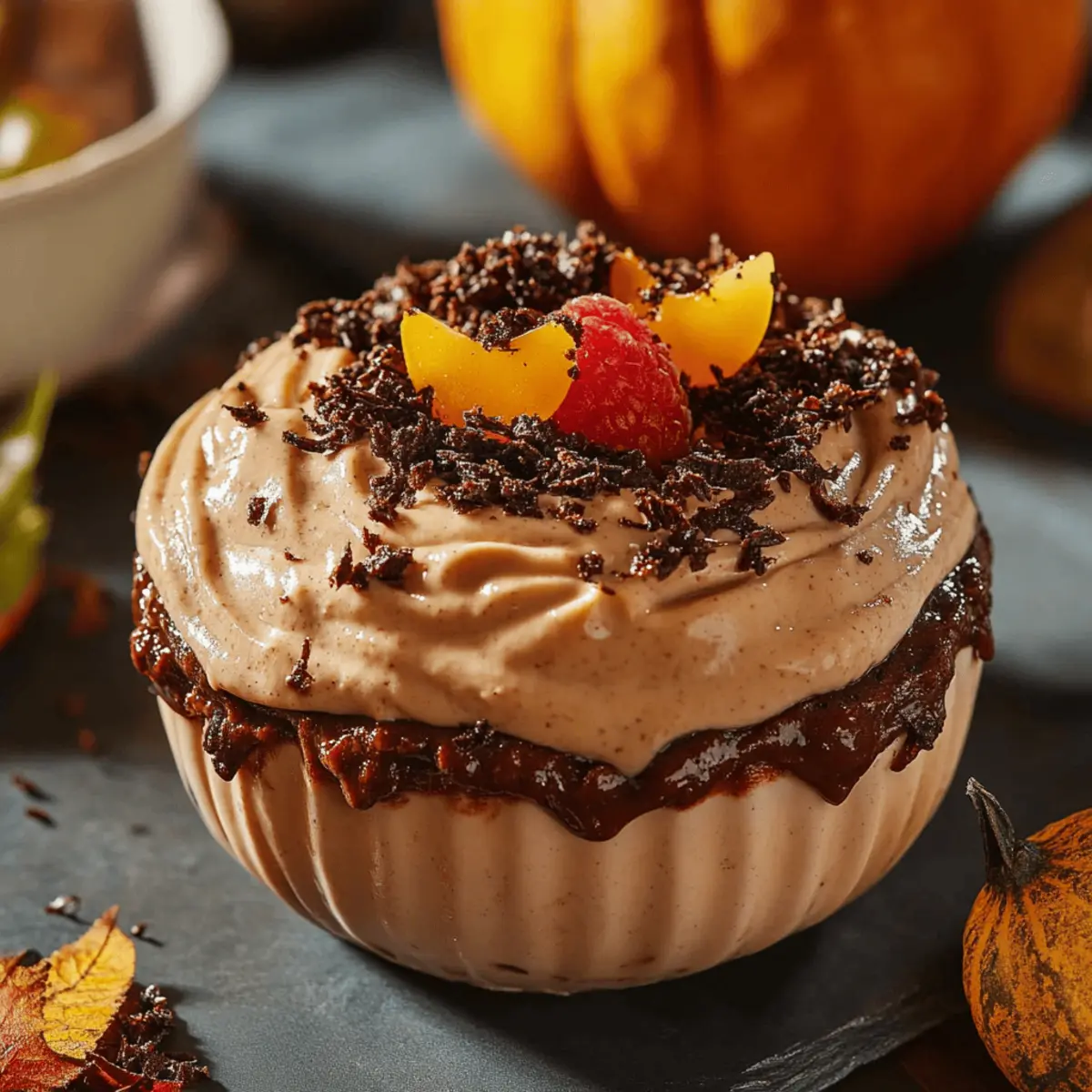 Pumpkin Cheesecake Dip with Crumbled Dirt