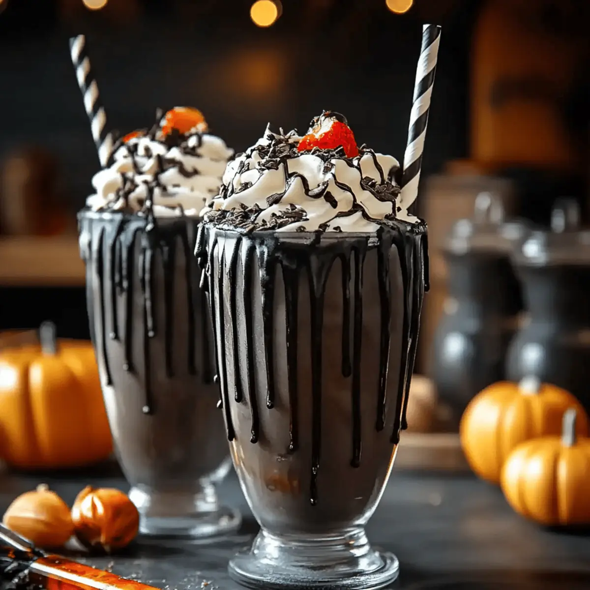 Black Halloween Milkshake