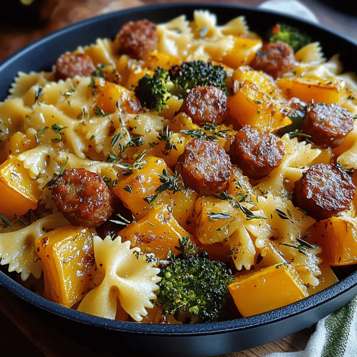 Autumn Sausage Pasta Squash