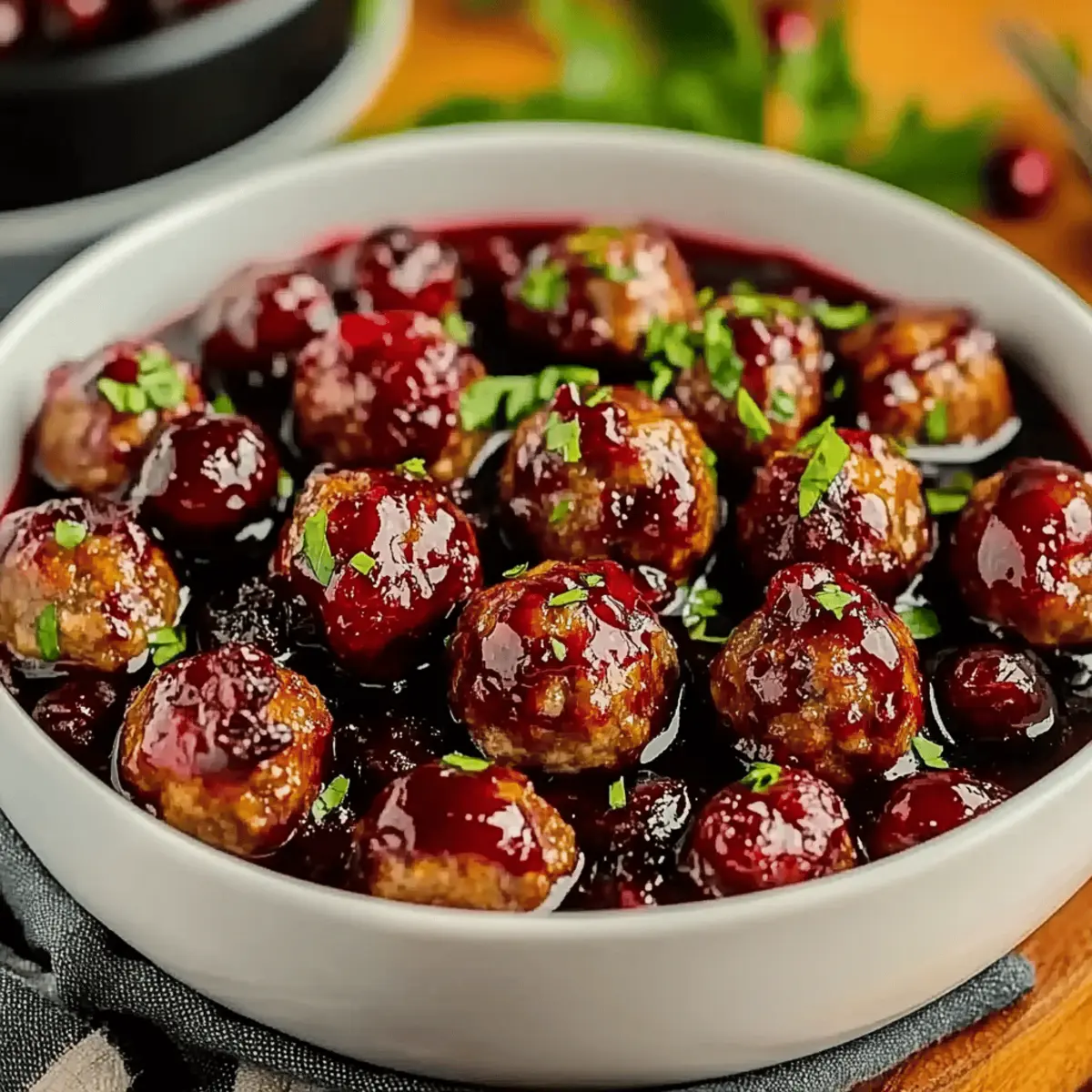 Christmas Cranberry Meatballs
