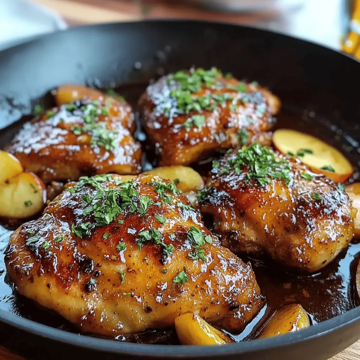 Apple Cider Glazed Chicken