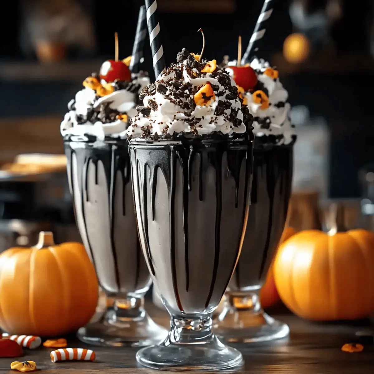 Black Halloween Milkshake