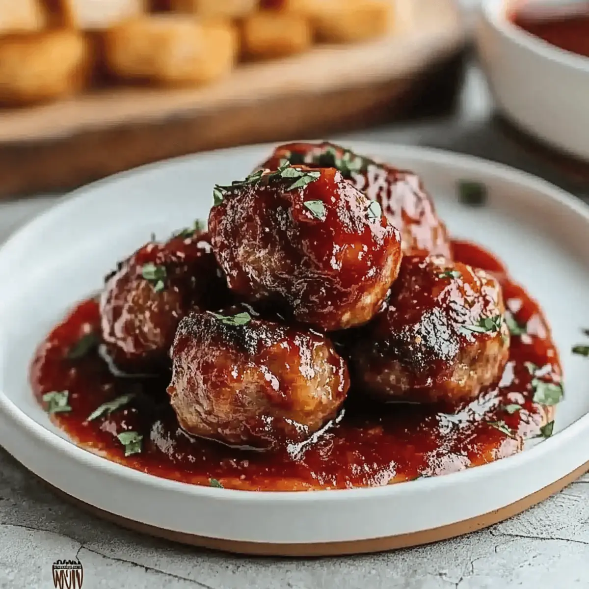 Cranberry Sauce Meatballs