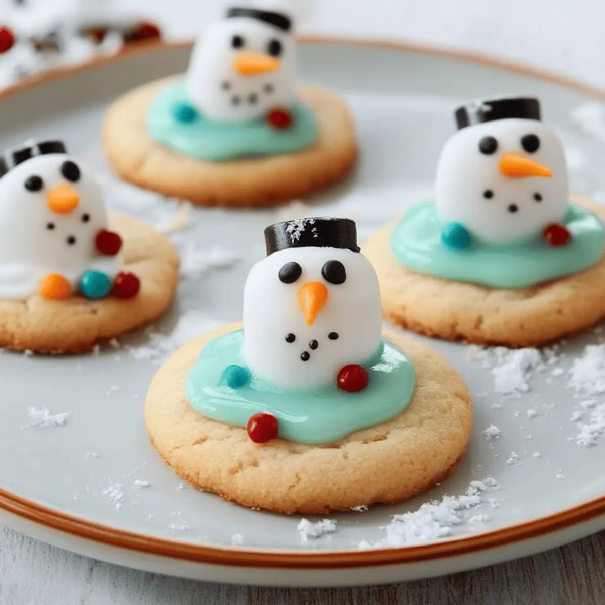 Melted Snowman Cookies