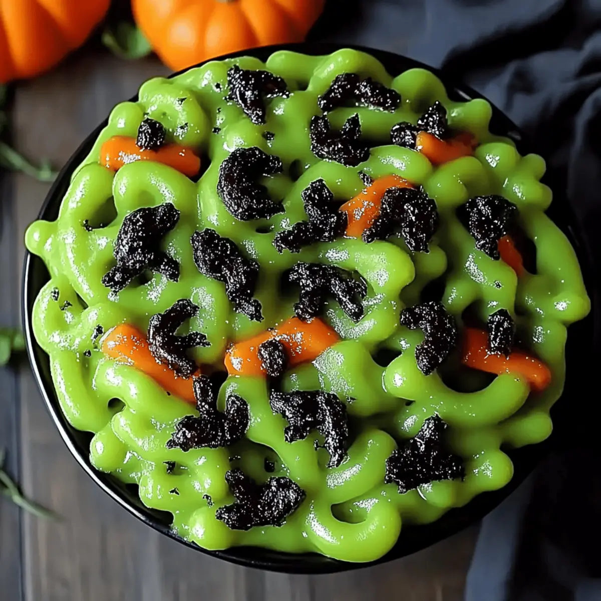 Halloween Monster Mac and Cheese