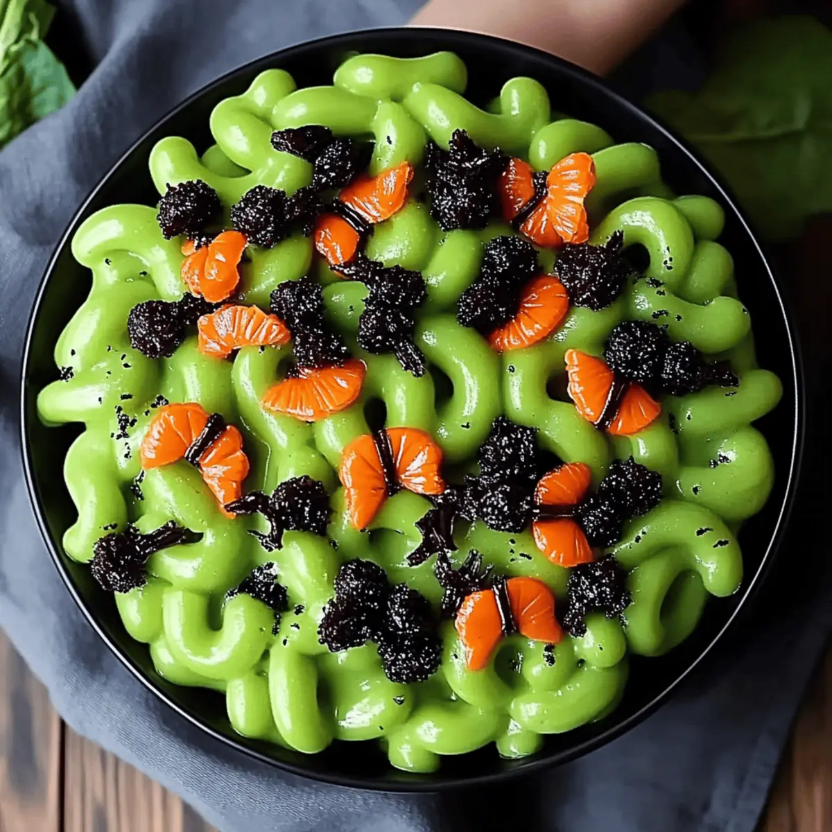 Halloween Monster Mac and Cheese