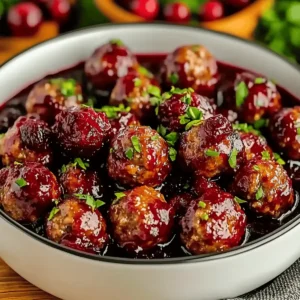 Christmas Cranberry Meatballs