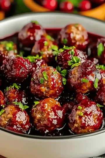 Christmas Cranberry Meatballs