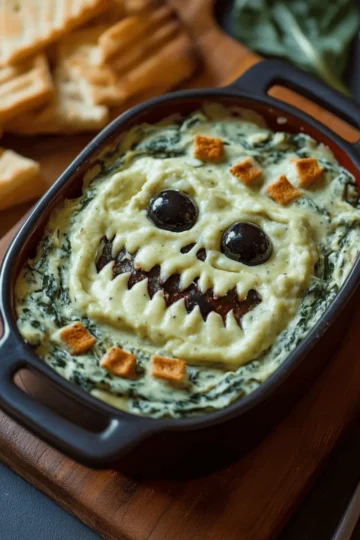 Franken-Spinach Monster Dip