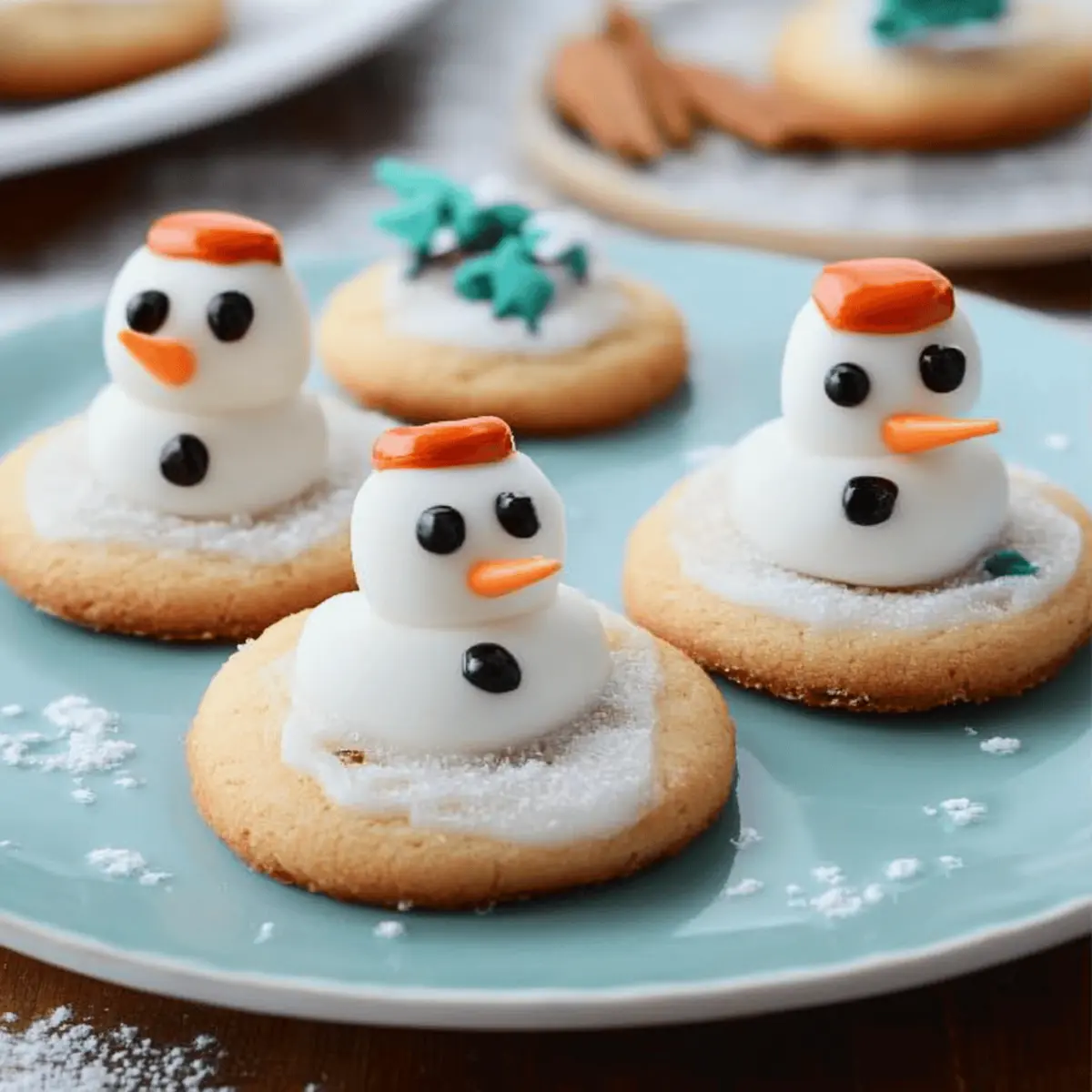 Melted Snowman Cookies
