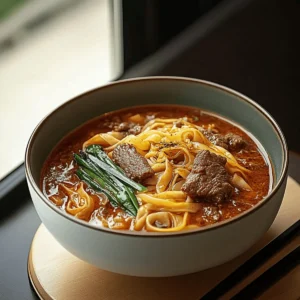 Satay Beef Noodle Soup