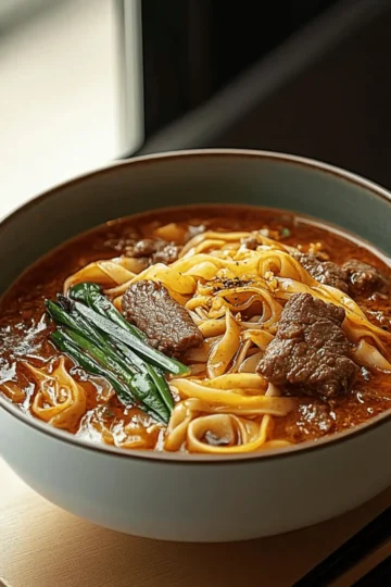Satay Beef Noodle Soup