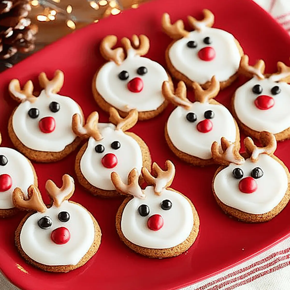 Rudolph the Red-Nosed Reindeer Cookies