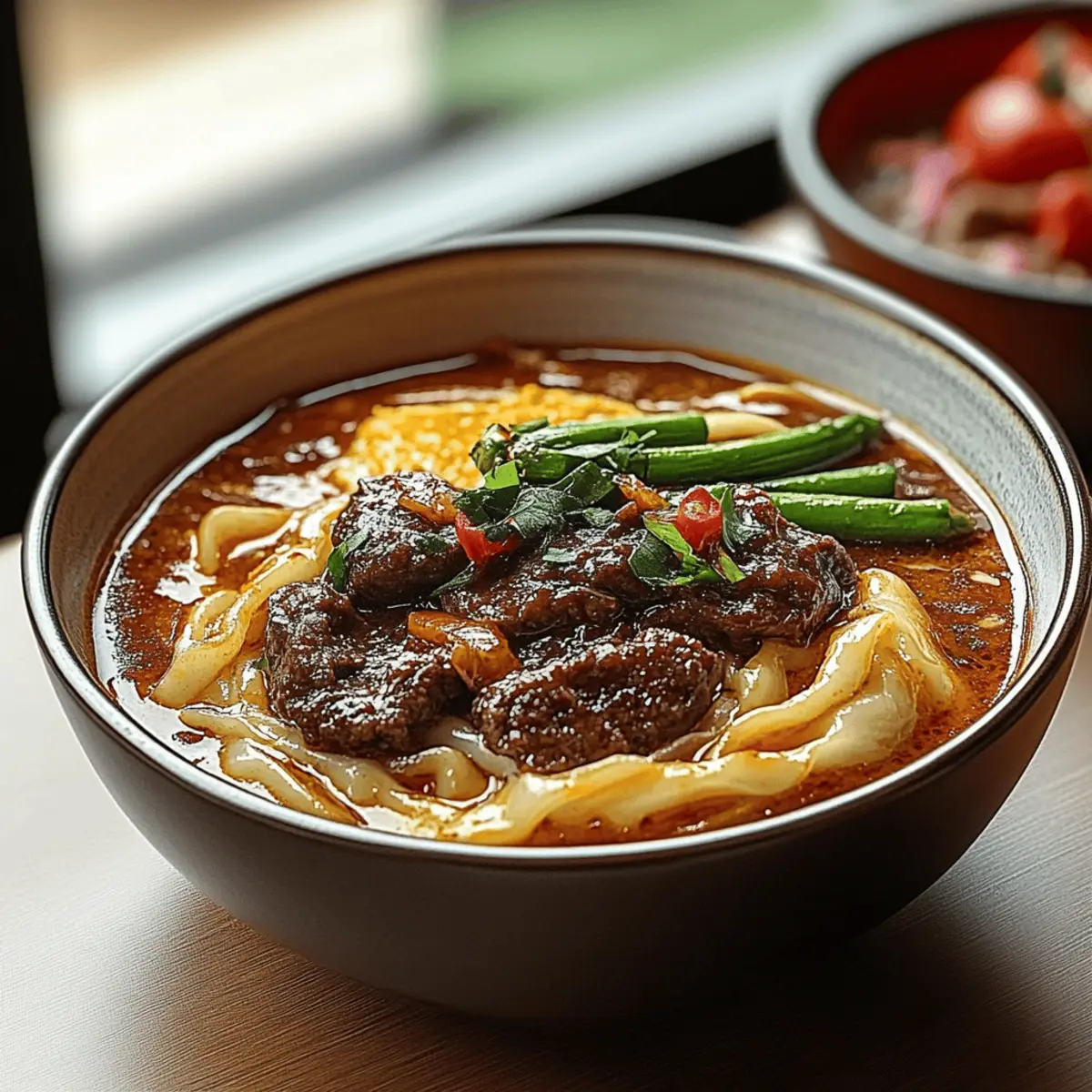 Satay Beef Noodle Soup