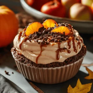 Pumpkin Cheesecake Dip with Crumbled Dirt