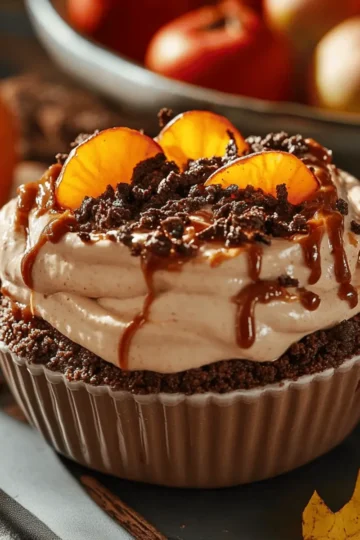 Pumpkin Cheesecake Dip with Crumbled Dirt