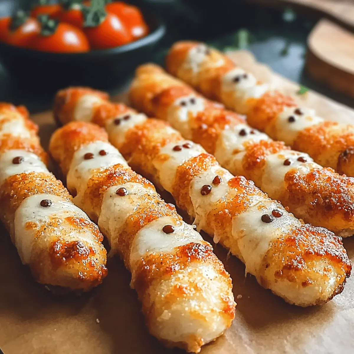 Mummy Mozzarella Sticks