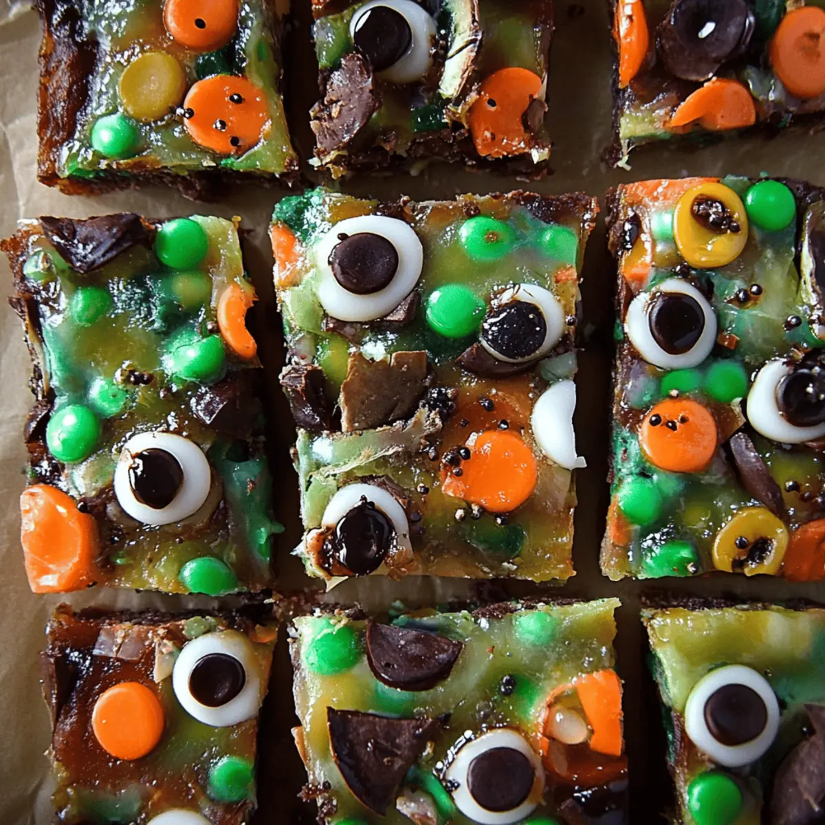 Halloween Rocky Road Slices