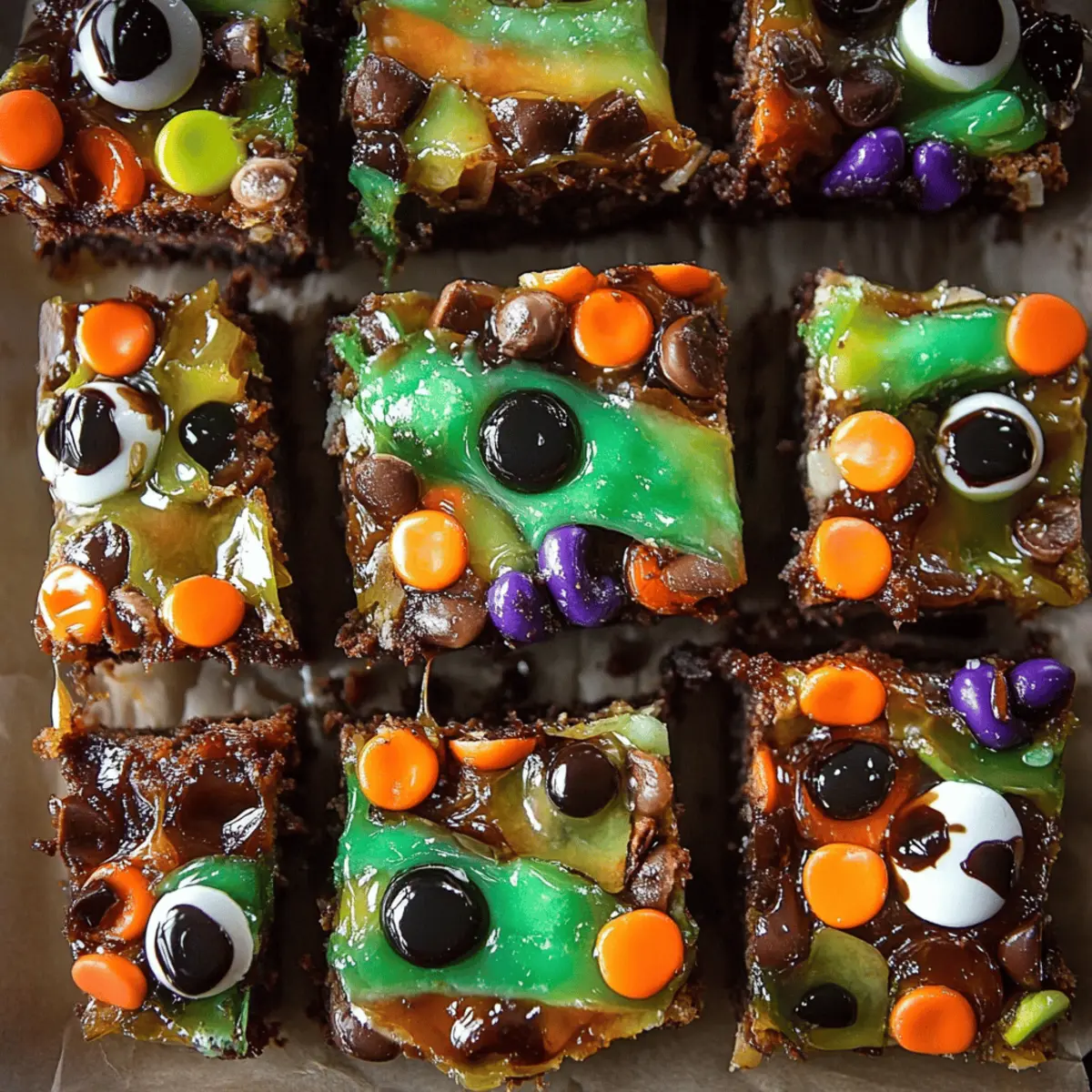 Halloween Rocky Road Slices