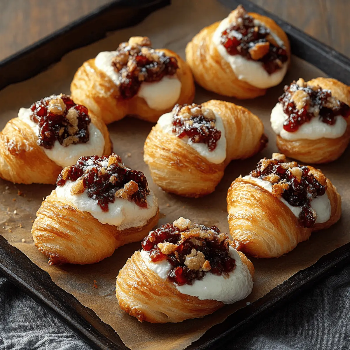 Cranberry Cream Cheese Crescent Bites