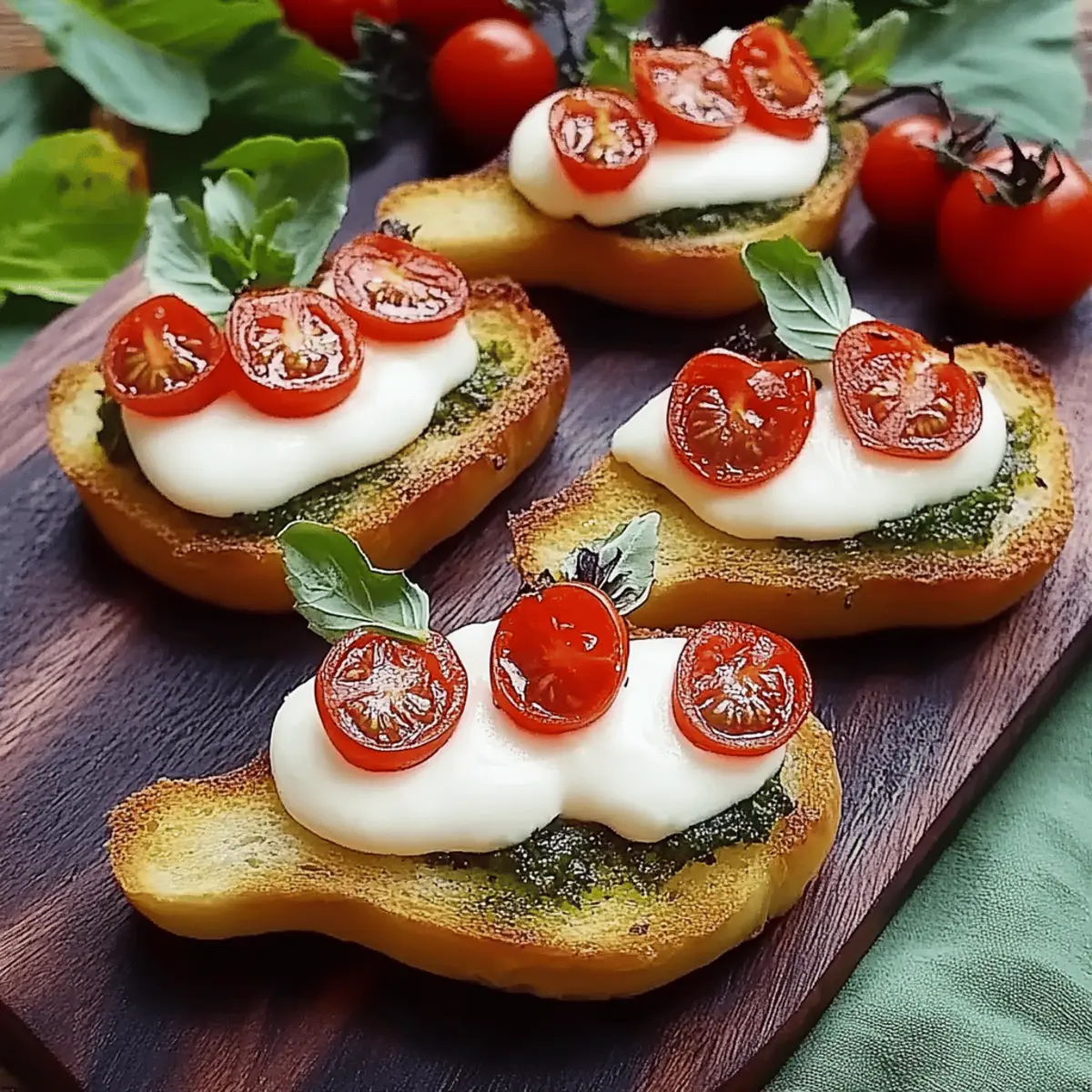Caprese Crostini Ghosts