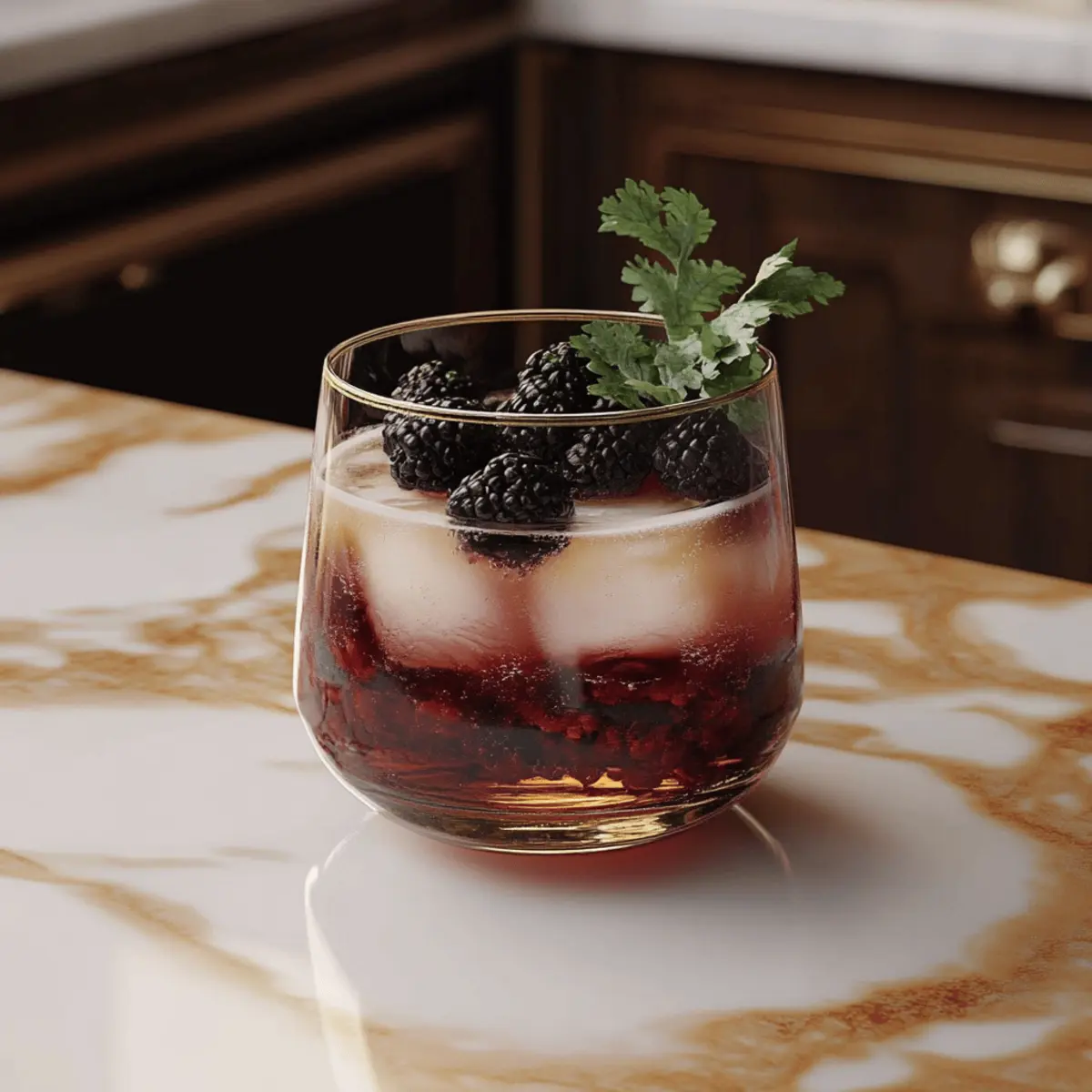 Blackberry Spider Soda Mocktail