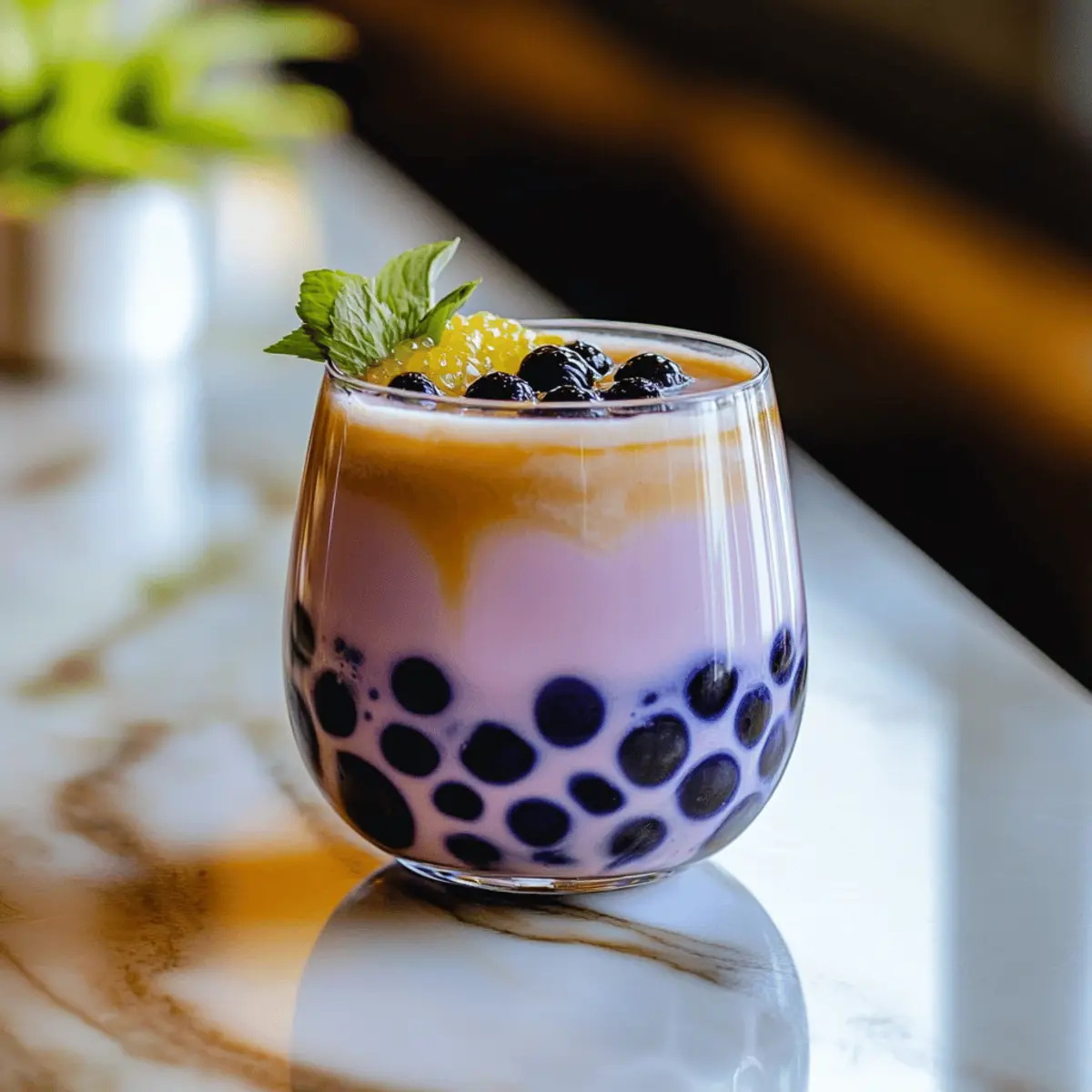 Bat Wing Bubble Tea Mocktail
