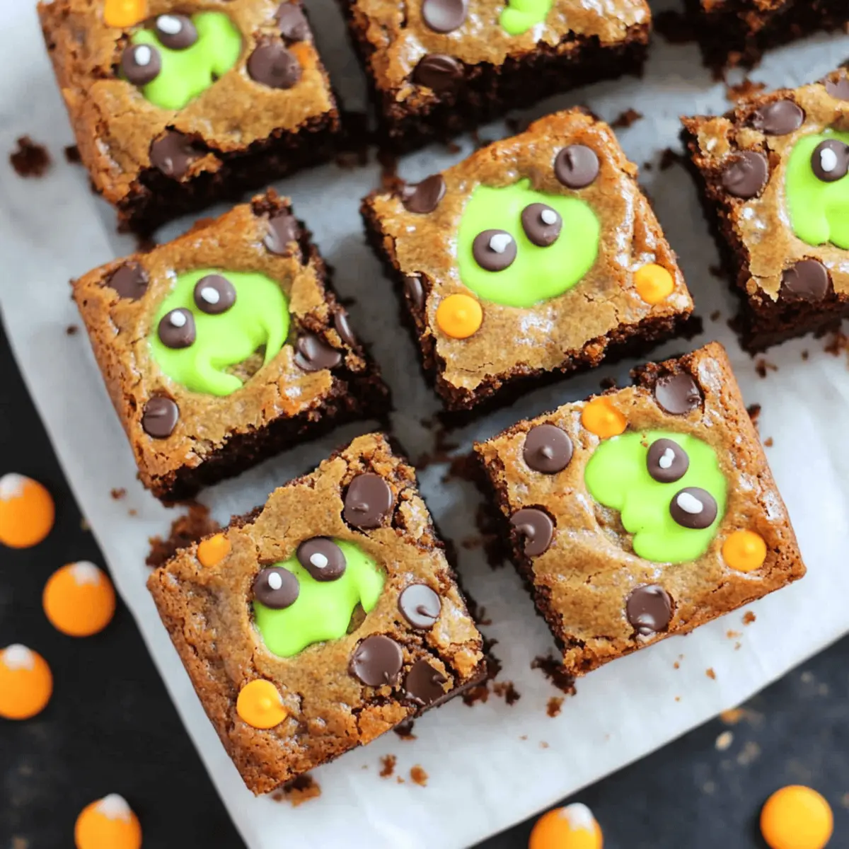Halloween Monster Brownies