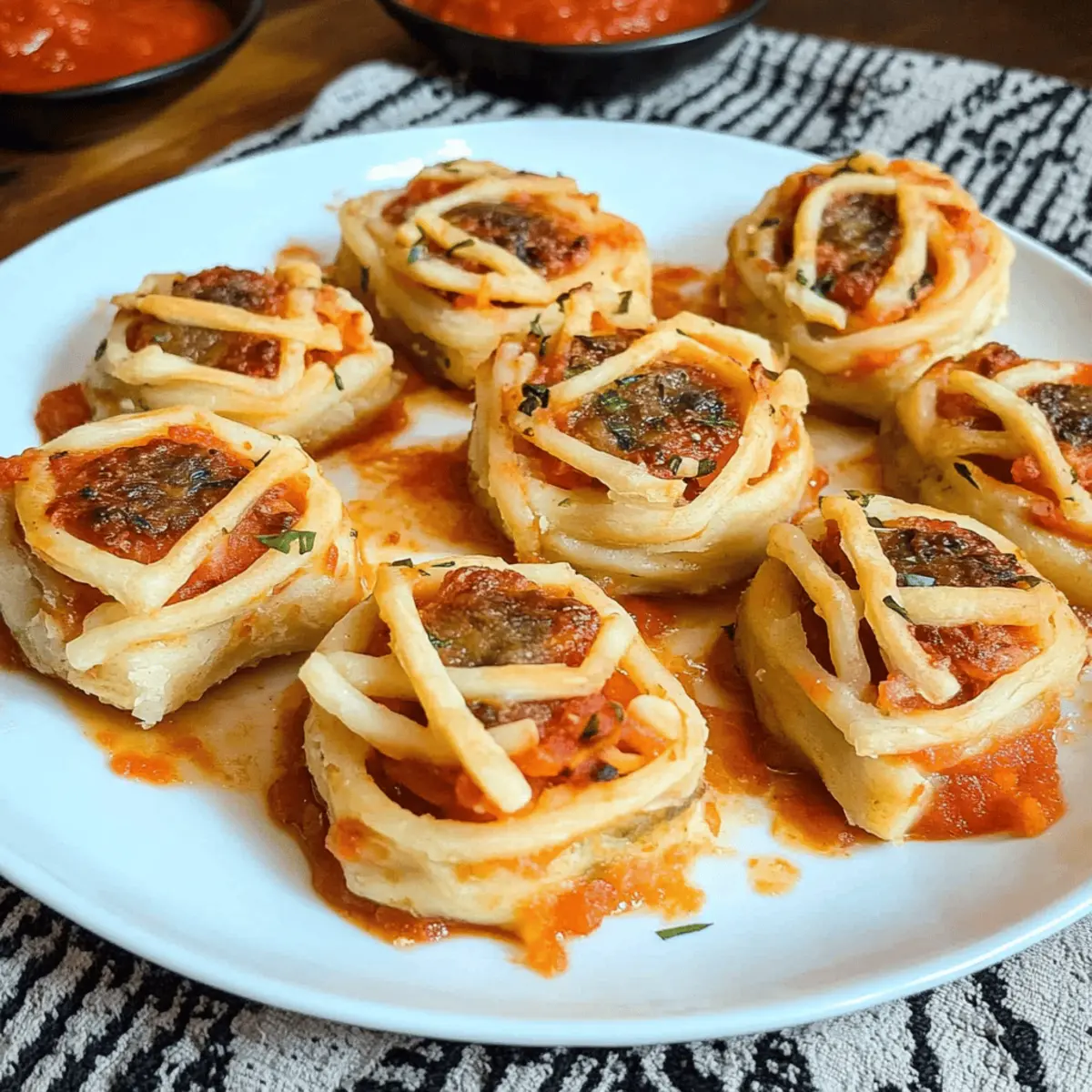 Halloween Mummy Meatballs