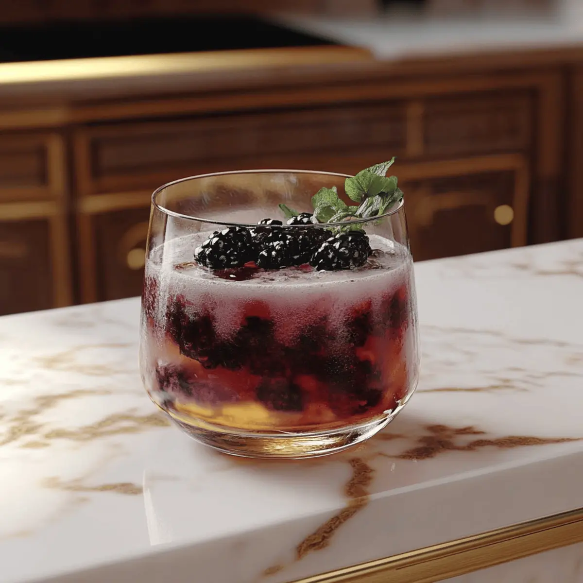 Blackberry Spider Soda Mocktail