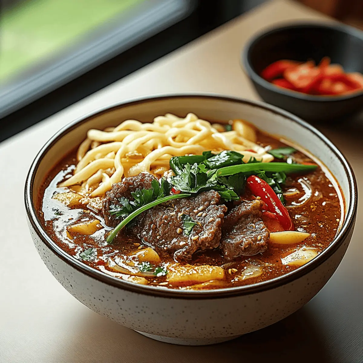 Satay Beef Noodle Soup