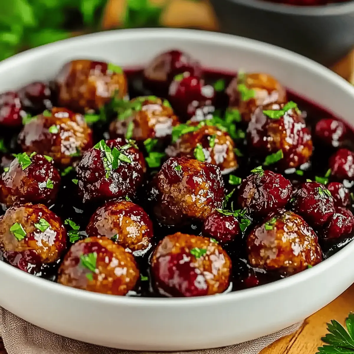 Christmas Cranberry Meatballs