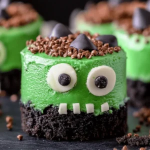 Frankenstein Mini Cheesecakes