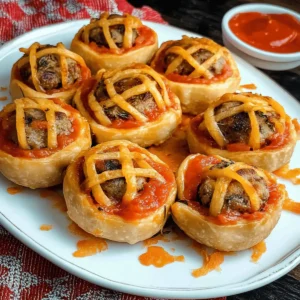 Halloween Mummy Meatballs