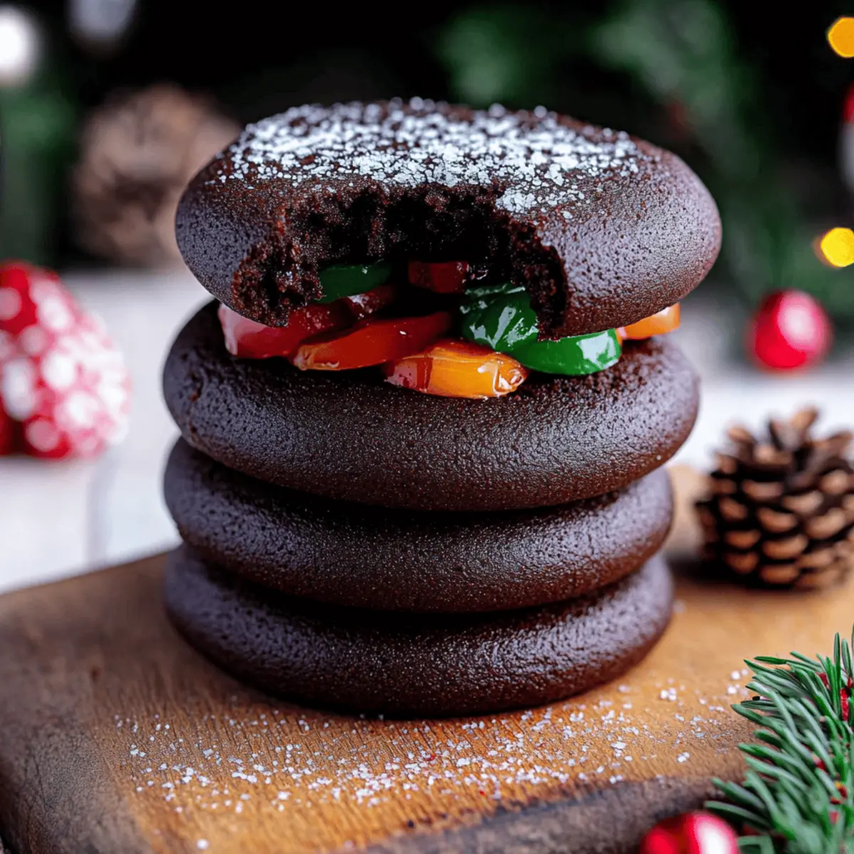 Chocolate Thumbprint Cookies