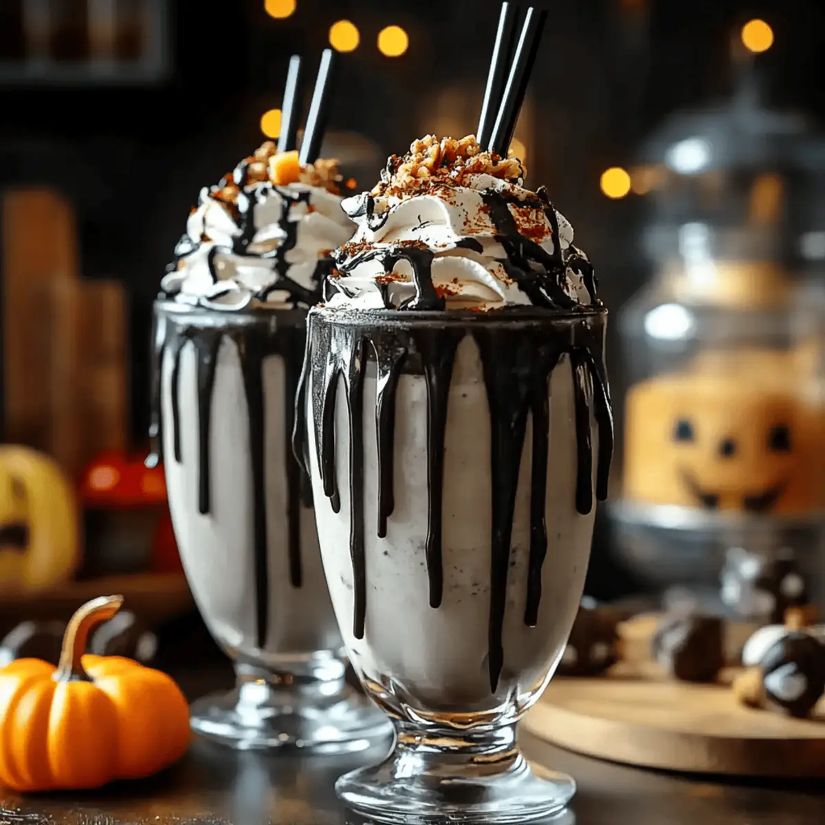Black Halloween Milkshake