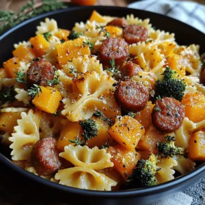 Autumn Sausage Pasta Squash