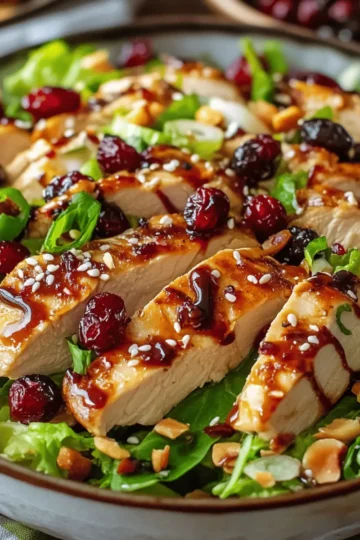 Asian Chicken Cranberry Salad